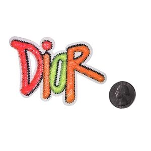 Designer Iron on Patch 3D Chenille Multi color